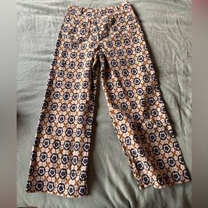 Anthropologie Maeve Floral Waistband Pants
